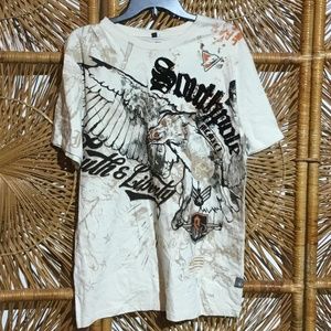 Southpole Men Tshirt White Size Large